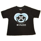 Blue Pacifier Tee in Black